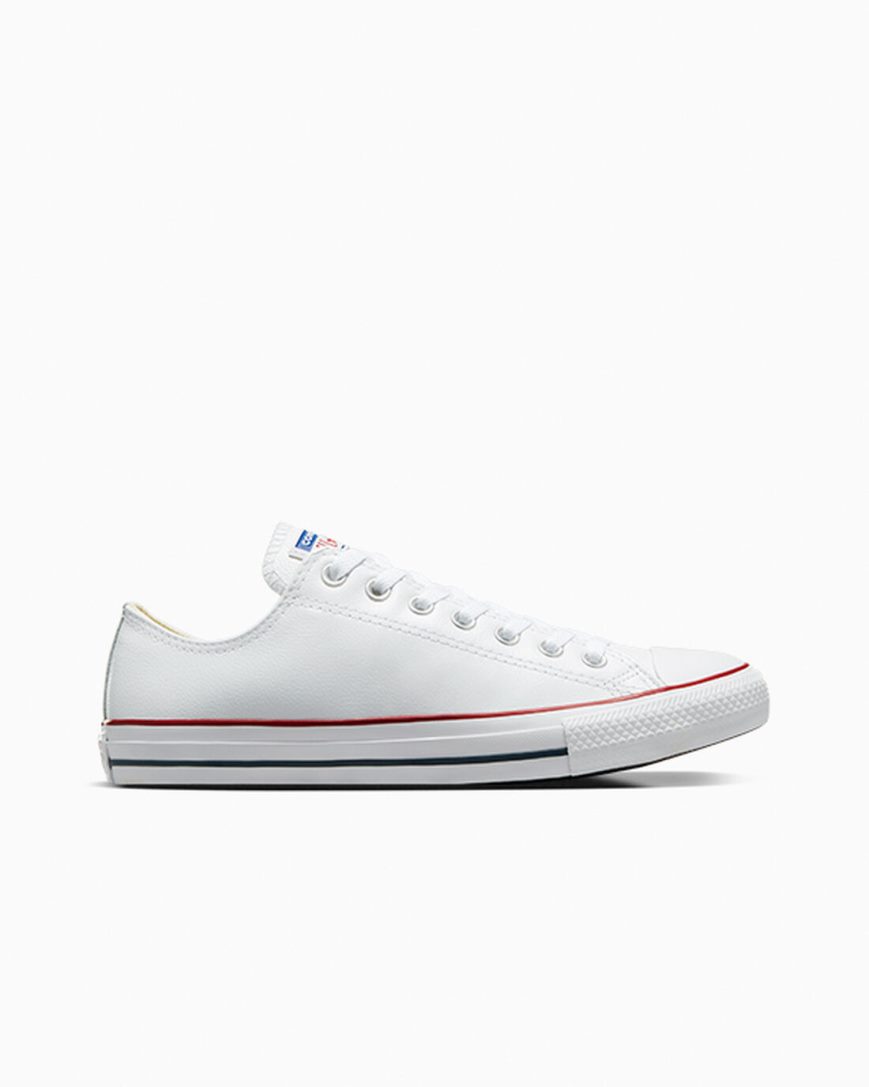 Dámské Boty Nízké Converse Chuck Taylor All Star Læder Bílé | CZ OJIX87